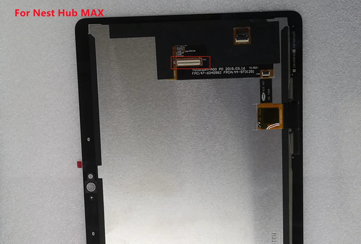 google casa ninho hub max display lcd