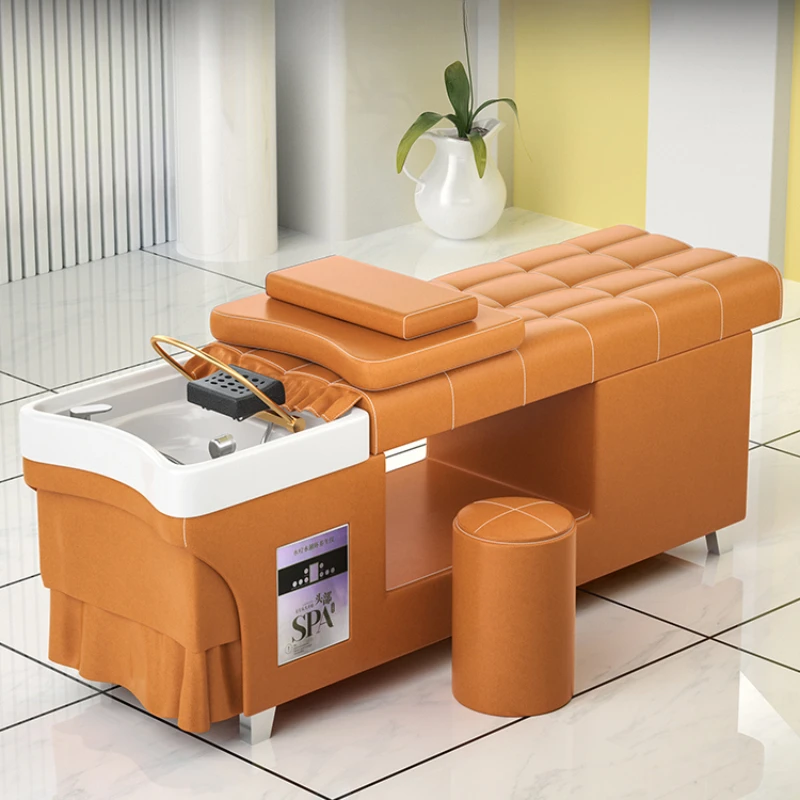 

Pedicure Recliner Shampoo Chair Modern Luxury Hair Spa Shampoo Bed Speciality Simplicity Sillas Peluqueria Spa Furniture HD50XF