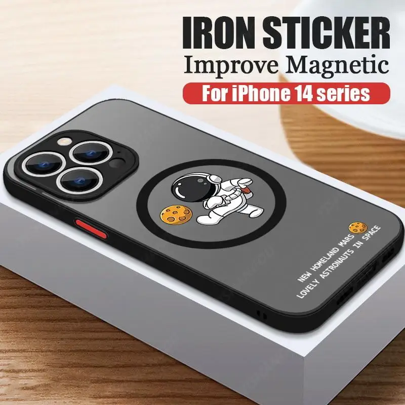 Luxury Magnetic Astronaut Shockproof Slim Case - Hard Back Cover
