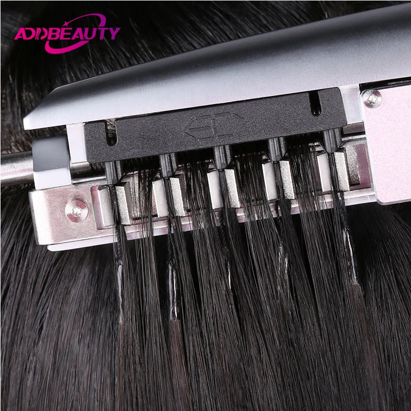 6D Hair Extension 100% Real Human Hair Extension Straight Brazlian Fusion Human 2nd Generation 5 Rows 6D Virgin