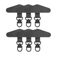 6Pcs Black