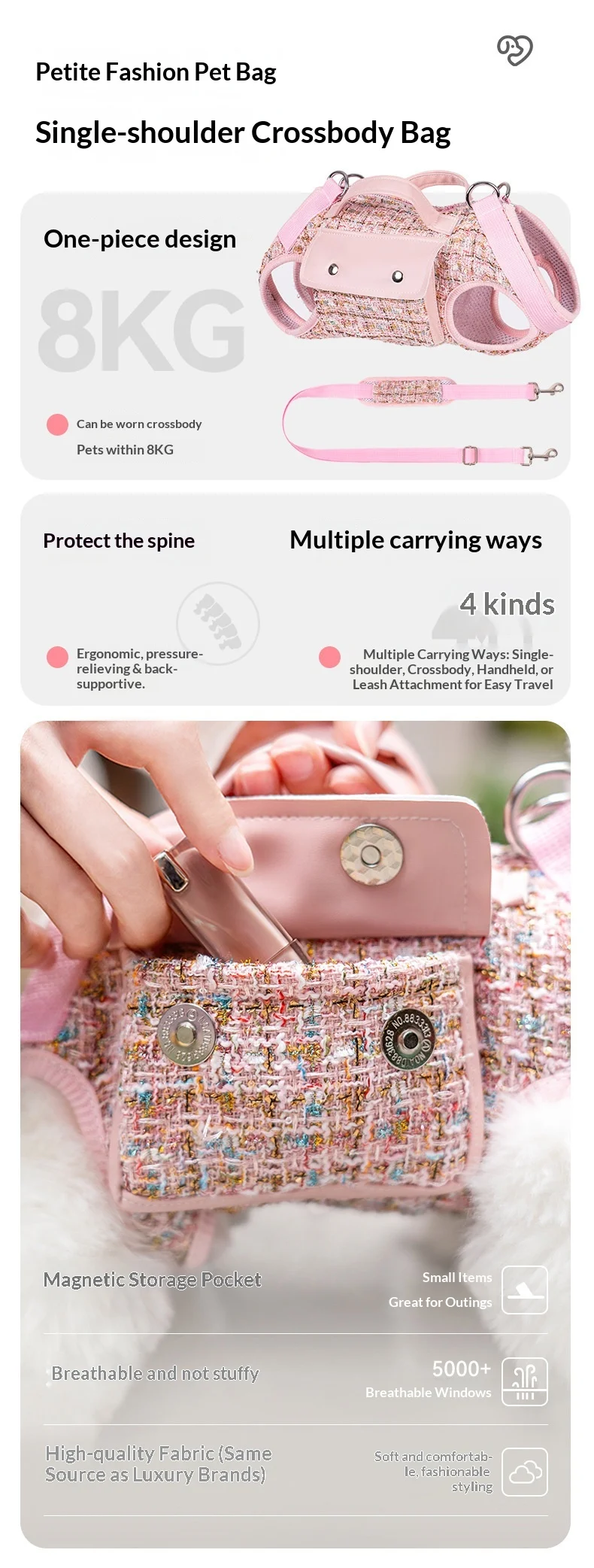 Outdoor Pet Walking Bag