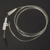 100cm 45LB Carp Fishing Leader Transparent Buffer Leader Line Floating Fly Line Fluorocarbon Leader Line Fishing Tool Supplies 2