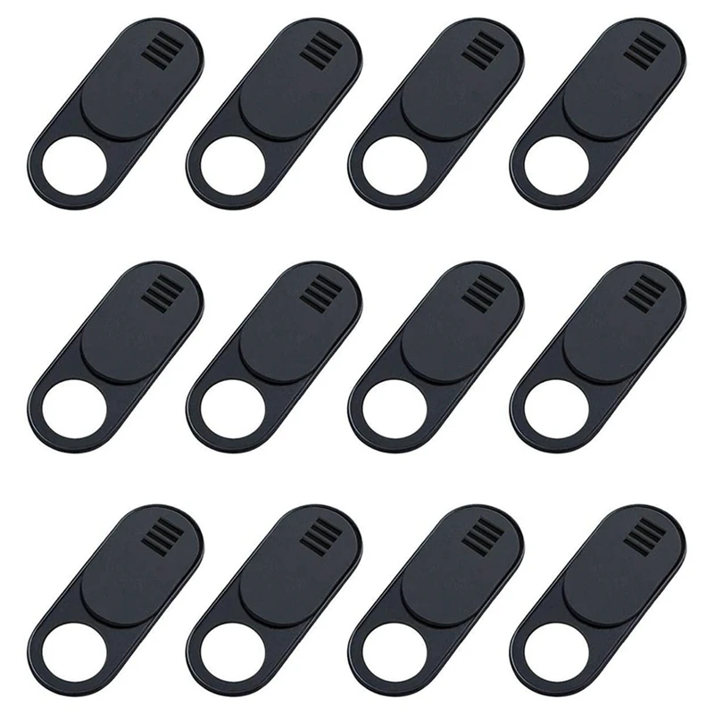 

Webcam Cover, 12-Pack Ultra Thin Design Web Camera Cover Slide For Laptop, PC, , Imac, Computer, Ipad, Pro- Black