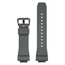 Enhanced Product Title: Durable Waterproof Rubber Sport Strap with Quick Release for Casio G - Shock Watches (Grey 02)