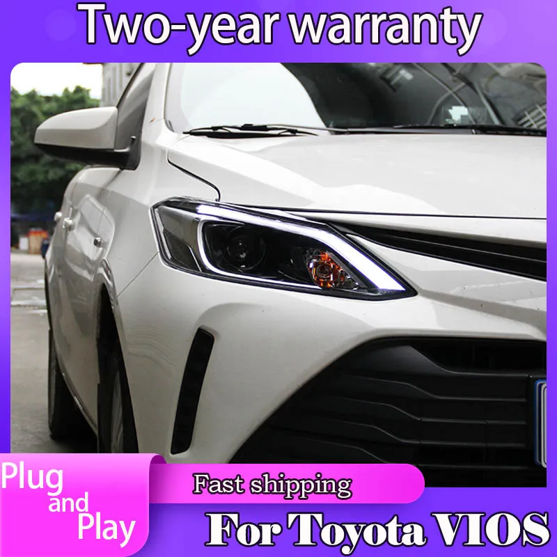 Head Lamp For Toyota Vios Led Headlight 20172019 Headlights Vios Drl Turn Signal High Beam