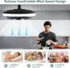 Modern E27 Ceiling Fans Light LED Remote Control Dimmable Quiet Ceiling Fan with Light for Home Kitchen Room 4