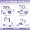 Duckbill Valves Compatible with Lansinoh breastpumps, for Lansinoh Breast Pumps Replacement Duckbill Valve Parts 4