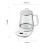 DK124: 1.5L Glass Health Kettle, Flower Tea Electric Pot, TimerControlled Water Boiler, MultiFunction Herbal Brewing Kettle 6