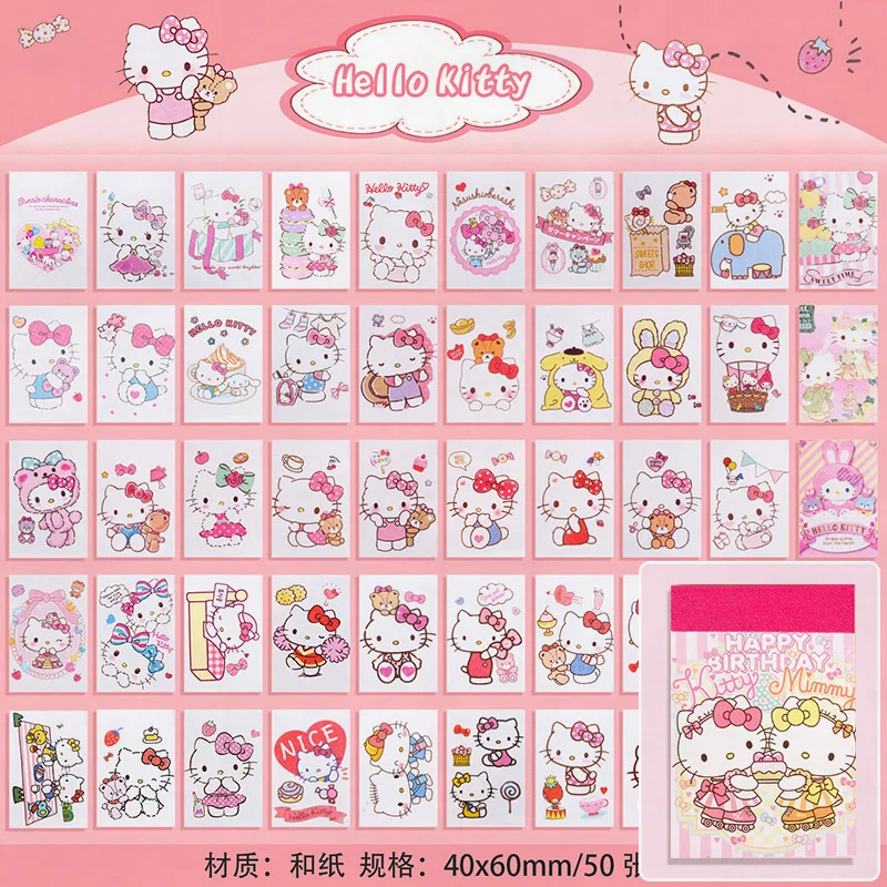 Hello Kitty and Mimmy Best Friends Sticker Sheet