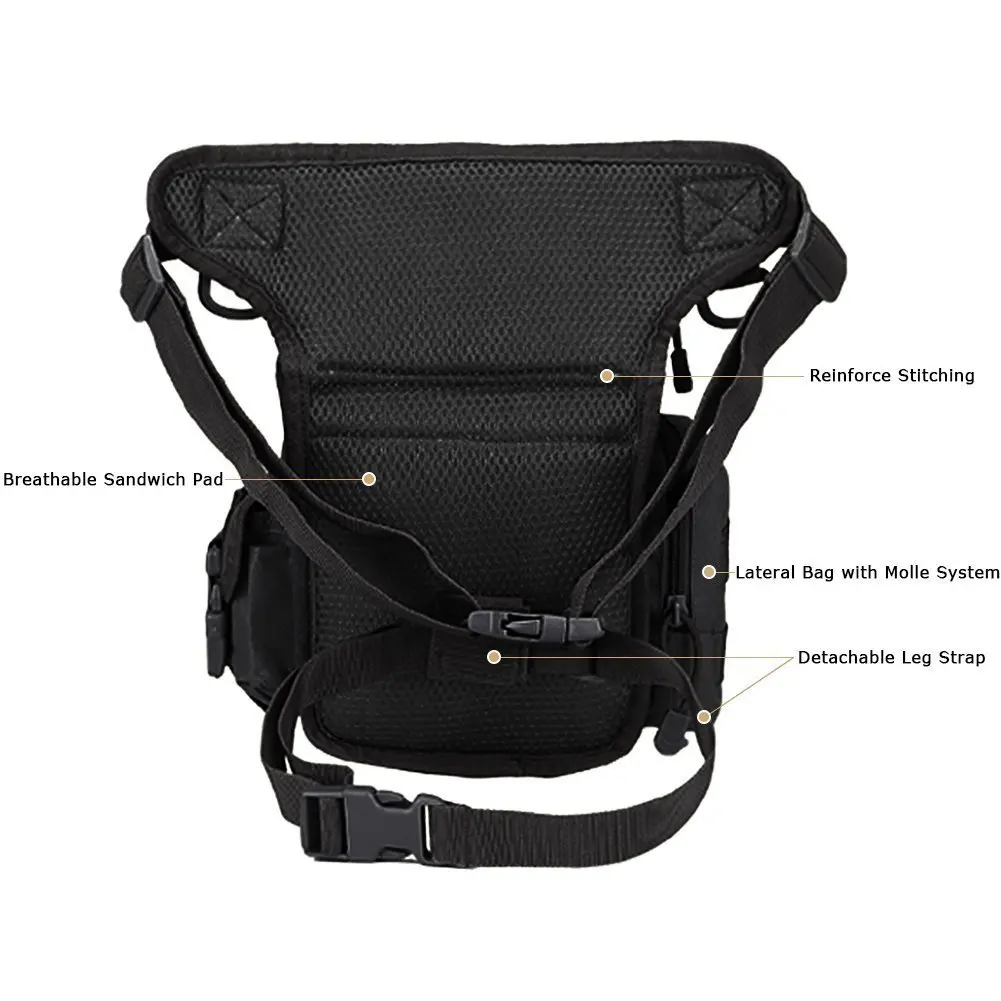 Tactical Thigh Bag for Motorcycle and Cycling