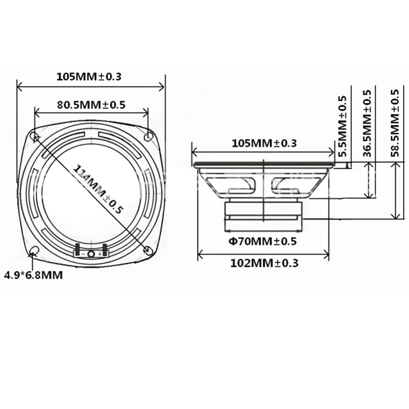 1pcs 4 Inch 4 8 Ohm 30W Coaxial Speaker Fiberglass Moisture-proof 20 Core Silk Film Treble Loudspeaker Home Theater