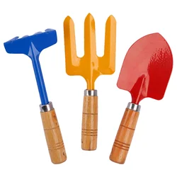 Childrens Sand Castle Toys For Beachs Gardening Funny Shovels Sand Digger Wooden Sandbox Tool Metal Summer Child