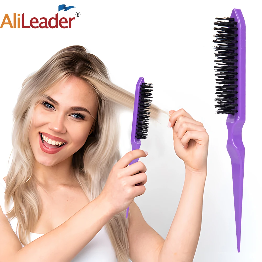 Women 1 Pcs Hair Brush High Quality Nylon Brush For Hair Slick Ponytail Fluffy Rat Tail Comb Travel Hair Comb Barber Accessories 2