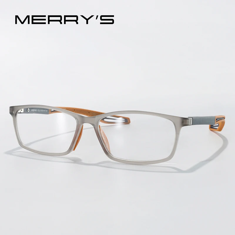 MERRYS DESIGN-gafas deportivas para hombre, montura de aluminio con patas  de silicona, gafas graduadas para miopía, S2101 - AliExpress