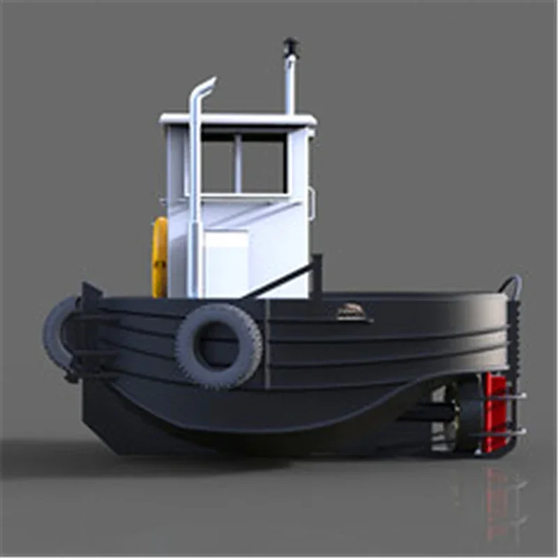 

DIY Tug Model Making Kit Mini Tugboat Q5 Simulation Remote Control Ship Children Birthday Gift