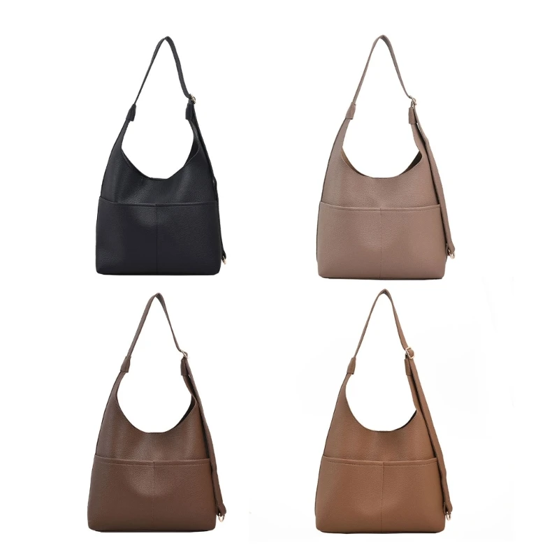 

Soft PU Bags Versatile Shopping Bag Large Capacity Crossbody Bag Lychee Texture Shoulder Bag Trendy Bag for Girl Women E74B