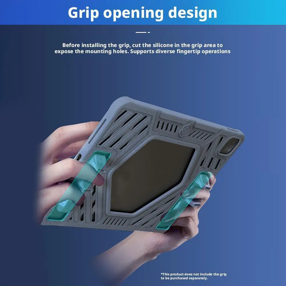 Silicone Shockproof Anti-Slip Slim Protective Tablet Case with Heat Dissipation