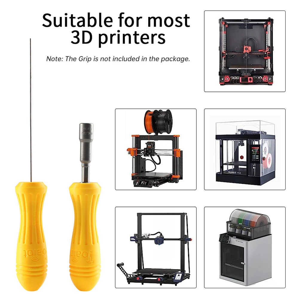 3D 프린터 깍지 청소 키트 압출기 필라멘트 클리너, M7/M8 나사산용 청소 샤프트 및 깍지 토크 렌치 4 개 포함