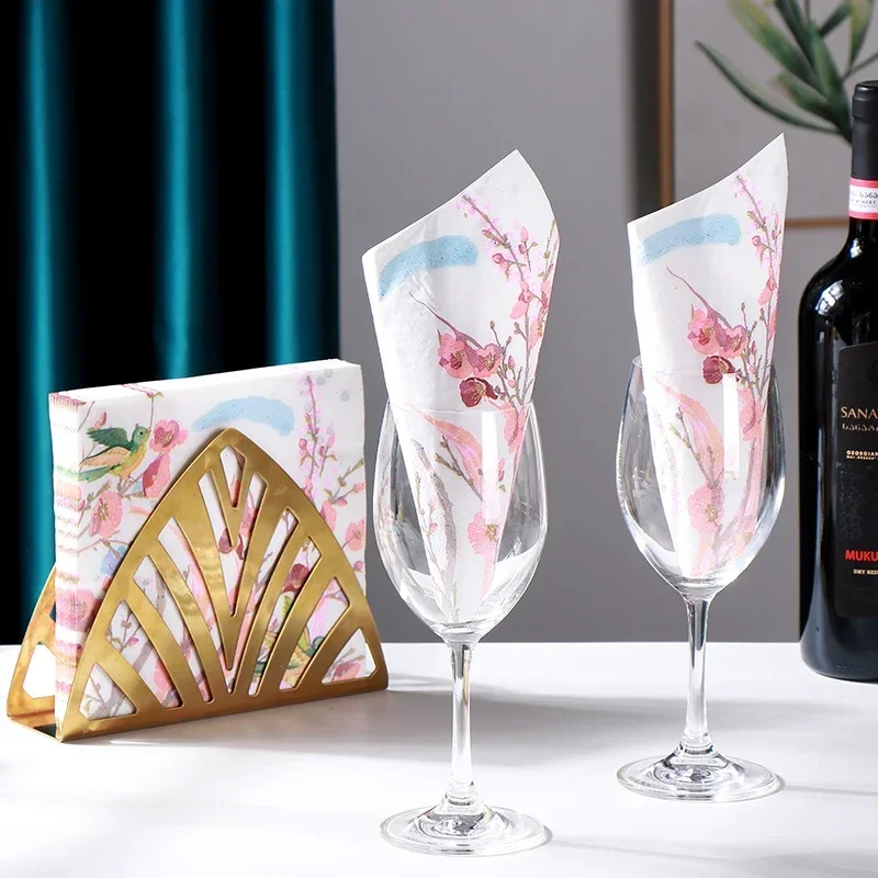 20pcs/pac New Colored Paper Napkins Colored Facial Tissues Printed Paper Napkins Party Placemats 2 Ply Food Grade 33*33cm