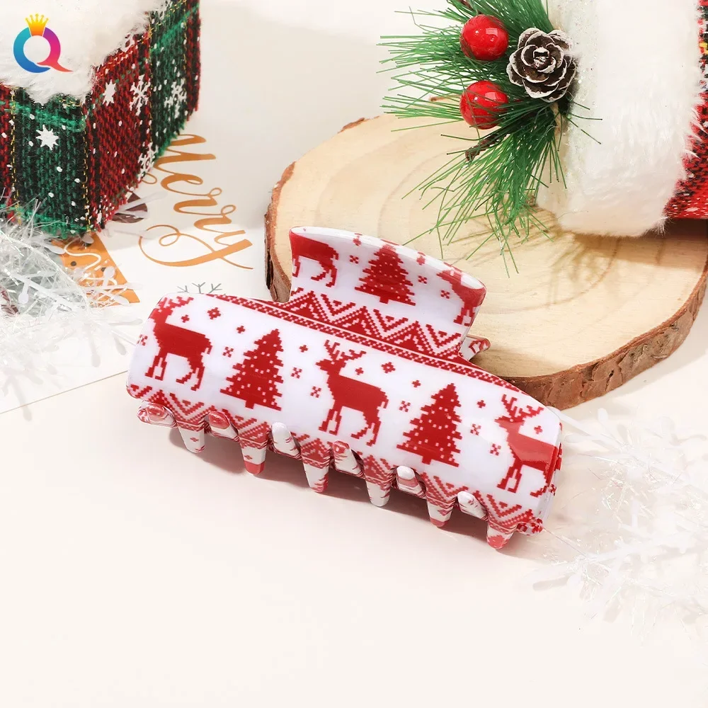 10 Weihnachtliche Haarspangen Für Mädchen – Mit Schleife, Santa & Schneemann Motiven