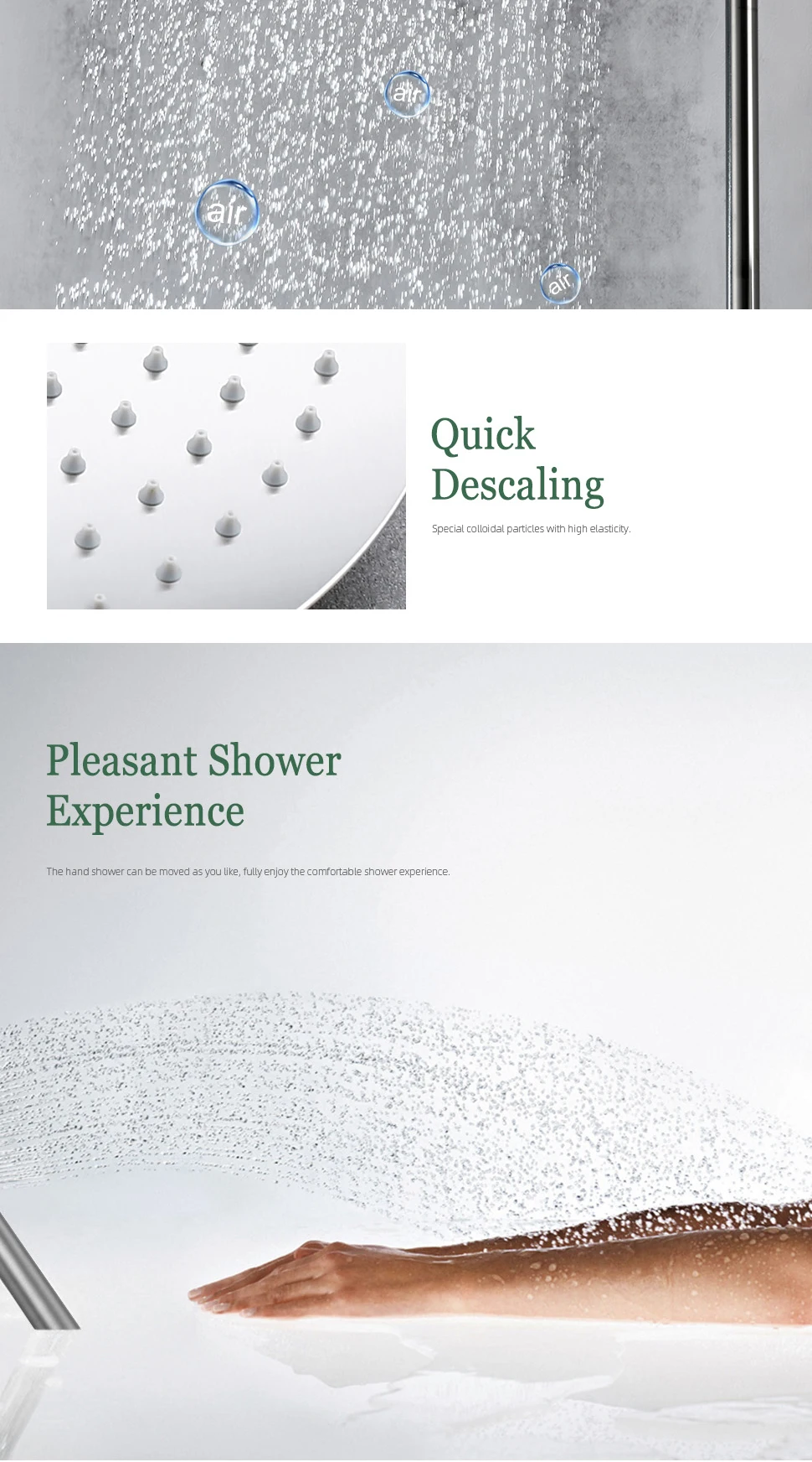 Sd3972bba60a049649d8ce779a32e561fM Brushed Nickel Thermostatic Shower Faucets Sets Wall Mount Brass Bathroom Mixer Rain shower Faucet Rainfall Shower Thermostatic Systems Mallzona