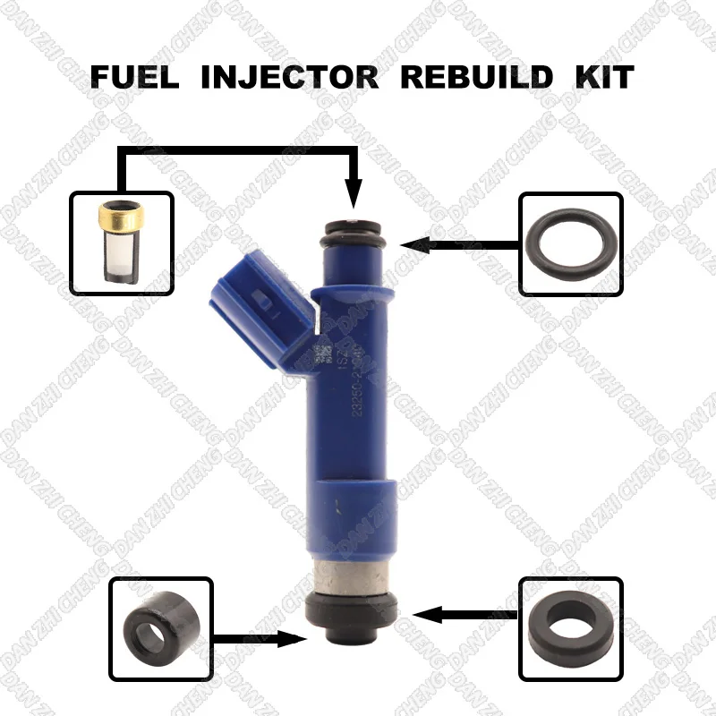Fuel Injectors Seals O-Ring Repair Filters for 2006- Toyota Yaris 1.5L I4 #23250-21040 23209-21040