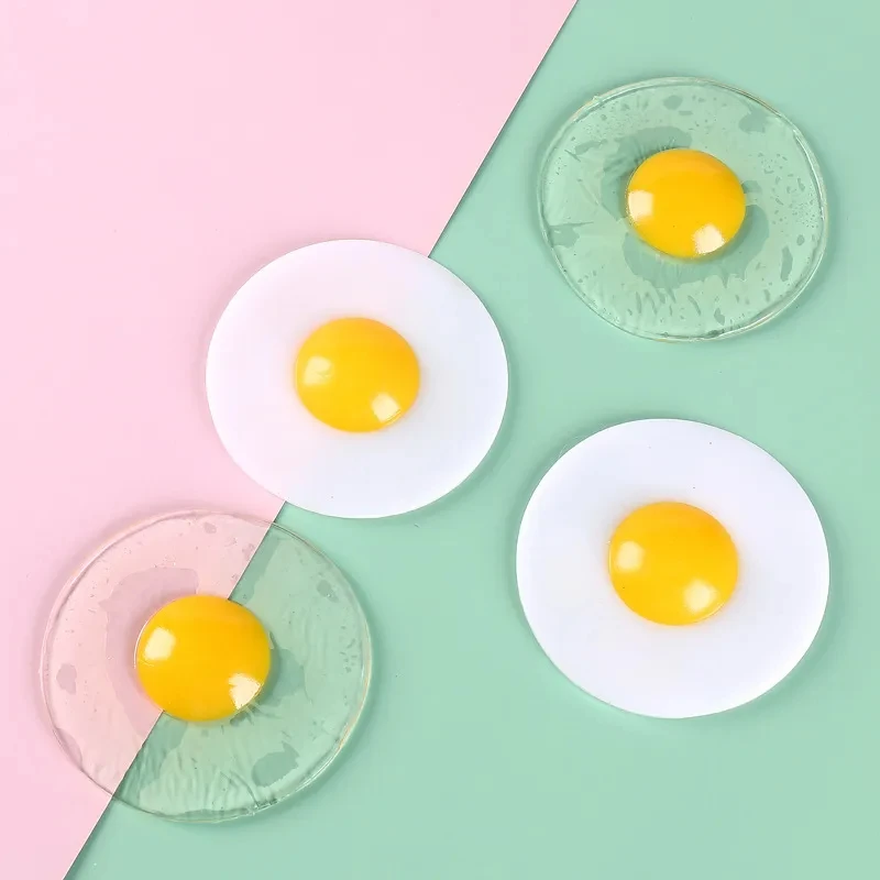 Simulation Egg Fake Fried Eggs Artificial Poached Egg Model Restaurant Display Props Kids Playhouse Kitchen Toy kitchen food toys food photography props food model