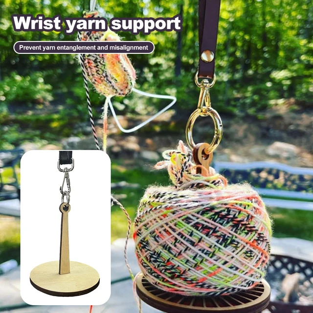 Portable Yarn Twining Holder Support Decrease Misalignment Wrist