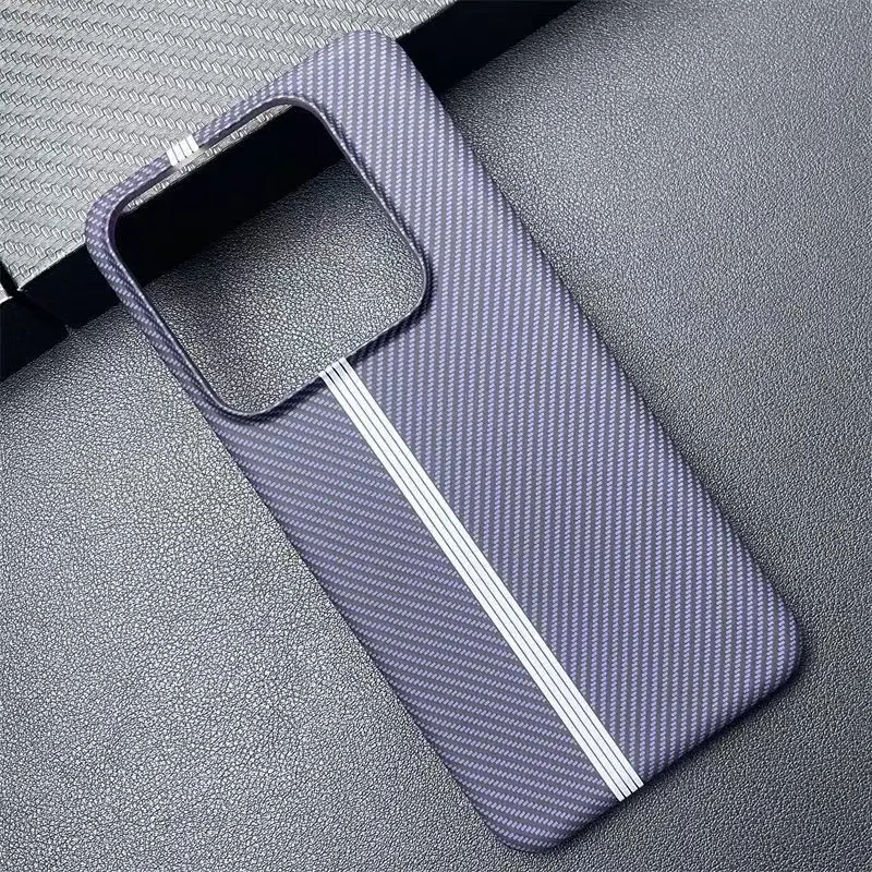 Fashion Hard Carbon Fibre Slim Protective Back Cover Case