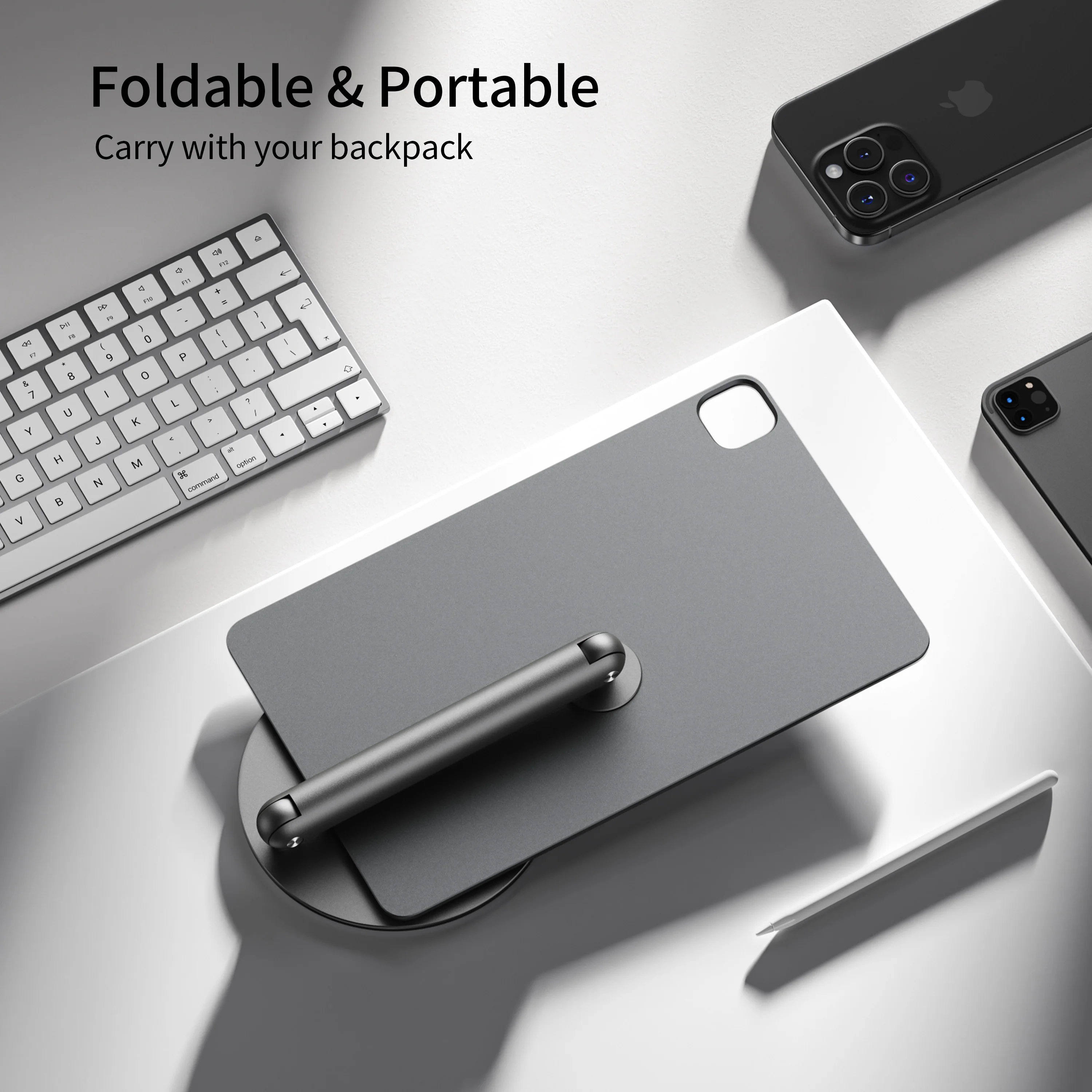 Lululook iPad Pro 12.9用磁気スタンド シルバー Amazon.com: LULULOOK Magnetic Wireless Charging Stand for