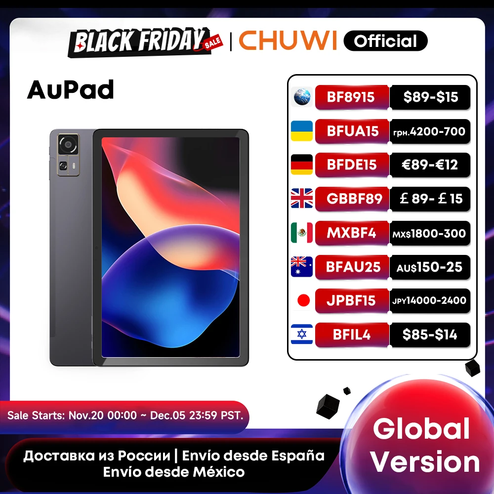 CHUWI AuPad Tablet 10.95-inch 1200*1920 FHD Display Snapdragon 685