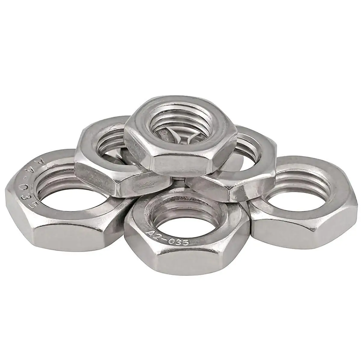 

M27 M30 M33 M36 M39 M42 M45 304 Stainless Steel Flat Hex Hexagon Thin Nut Jam Nut