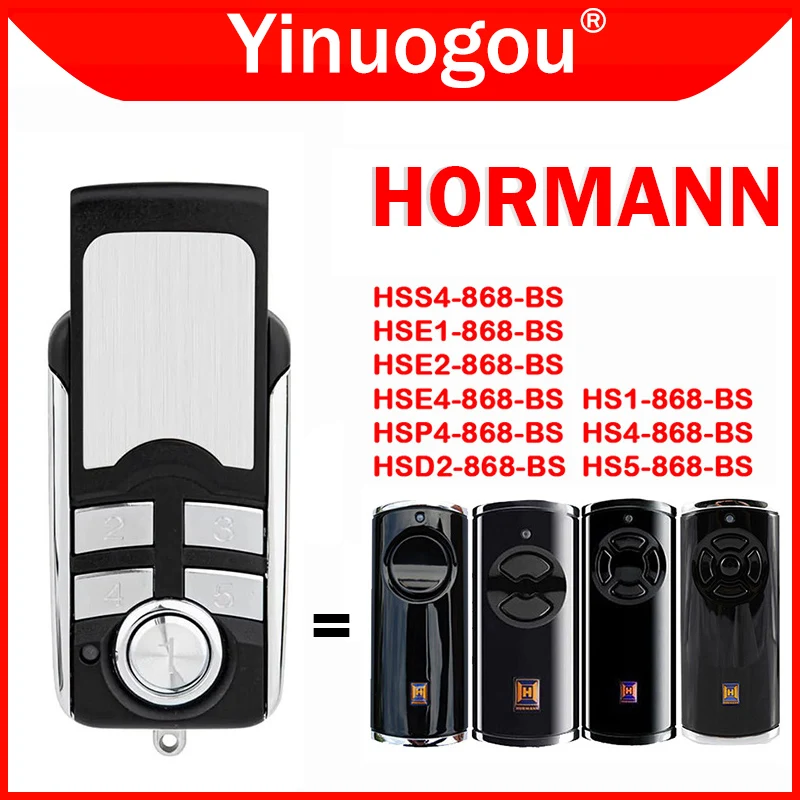 

For HORMANN Bisecur BS HSE1 HSE2 HSE4 HS1 HS4 HS5 HSD2 HSS4 HSP4 868 Garage Door Remote Control Duplicator Gate Opener 868MHz