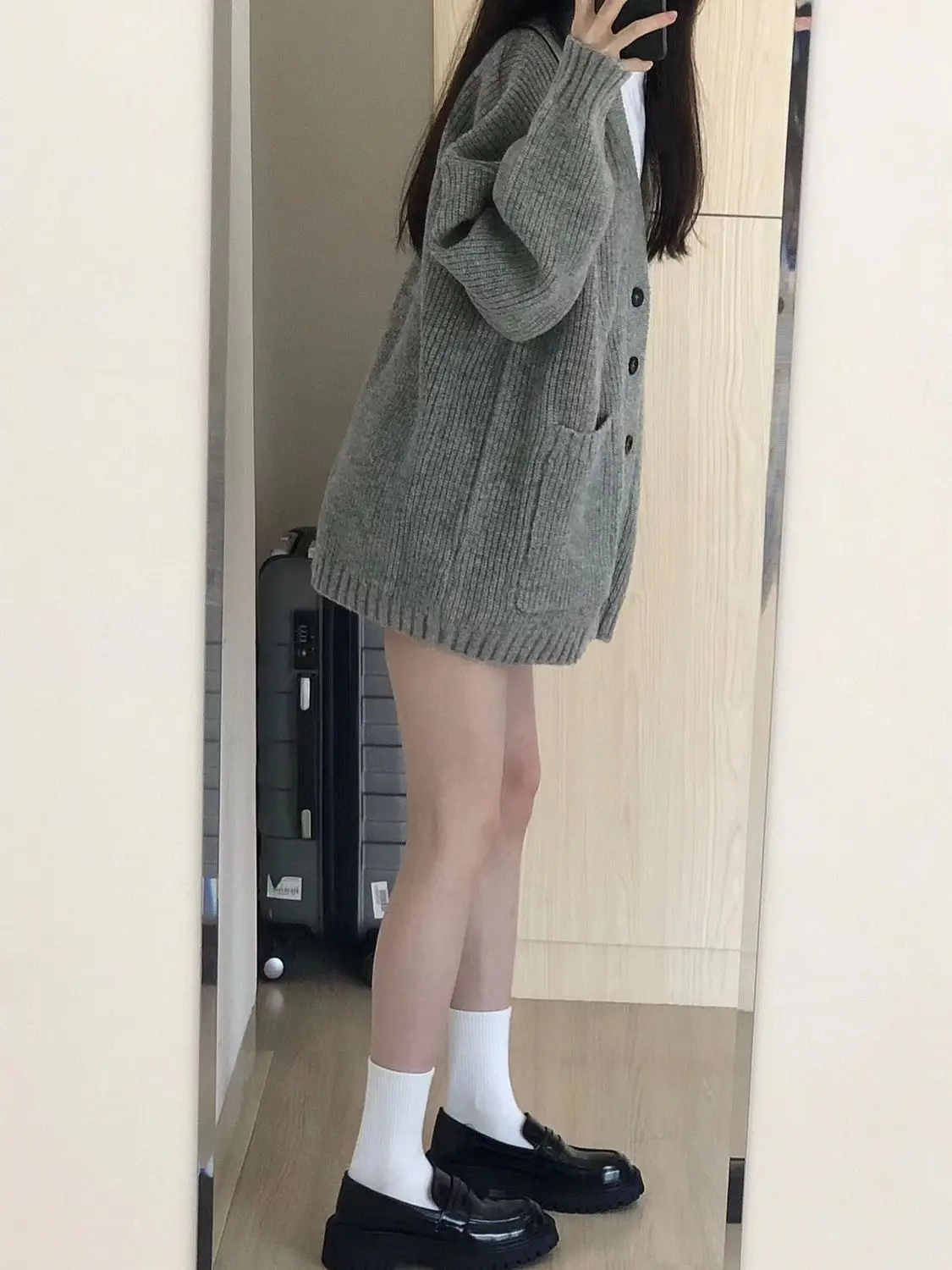 Women's Cardigan Sweater Women Grey Beige Camel Knit Korean Style Popular Autumn Fashion Women's Clothing 2024 Trend Outerwear