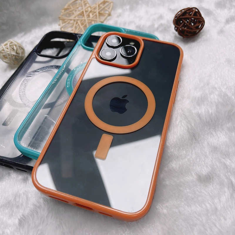 best iphone xr cases מקורי שקוף מגנטי עבור Magsafe אלחוטי טעינת מקרה iPhone 13 12 פרו מקסימום צבע סיליקון פגוש עמיד הלם כיסוי iphone xr clear case