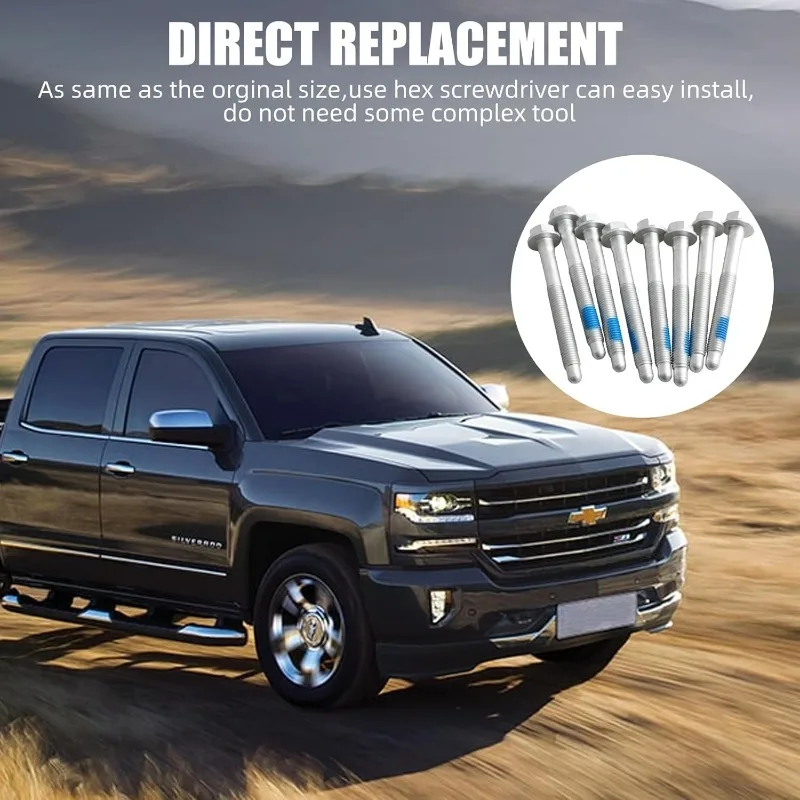 11516868 15704266 Body Frame Mounting Bolt Kit Suitable for 1999-2005 Chevrolet Suburban Silverado 1500 2500 3500 Tahoe