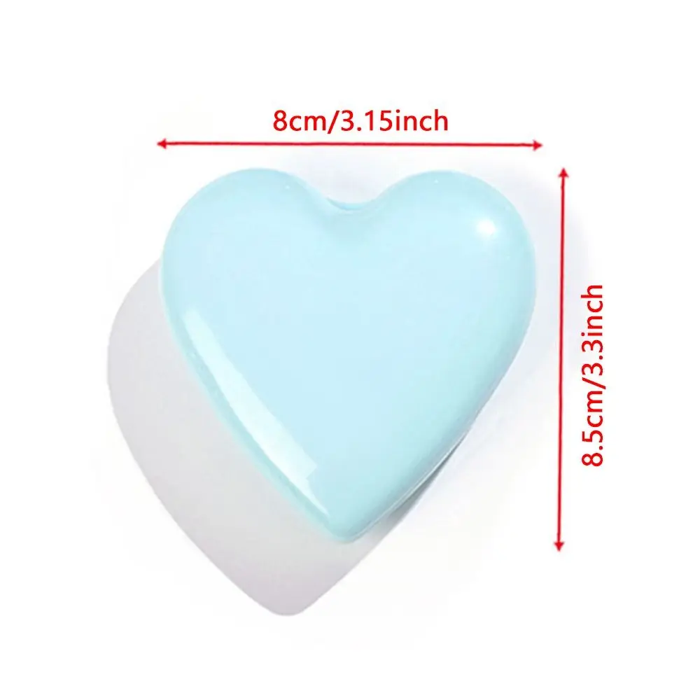 Description Picture 3 of itemMini Heart Hair Comb with Mirror Anti-static Air Cushion Comb Candy Color Compact Makeup Mirror Folding Airbag Comb Beauty Tool