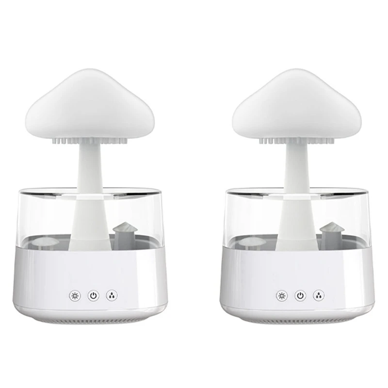 2X Rain Cloud Umidificatore Atomizzatore Ad Ultrasuoni Macchina Per Aromaterapia Atomizzatore Alimentatore Domestico 5V 2A Non Ricaricabile