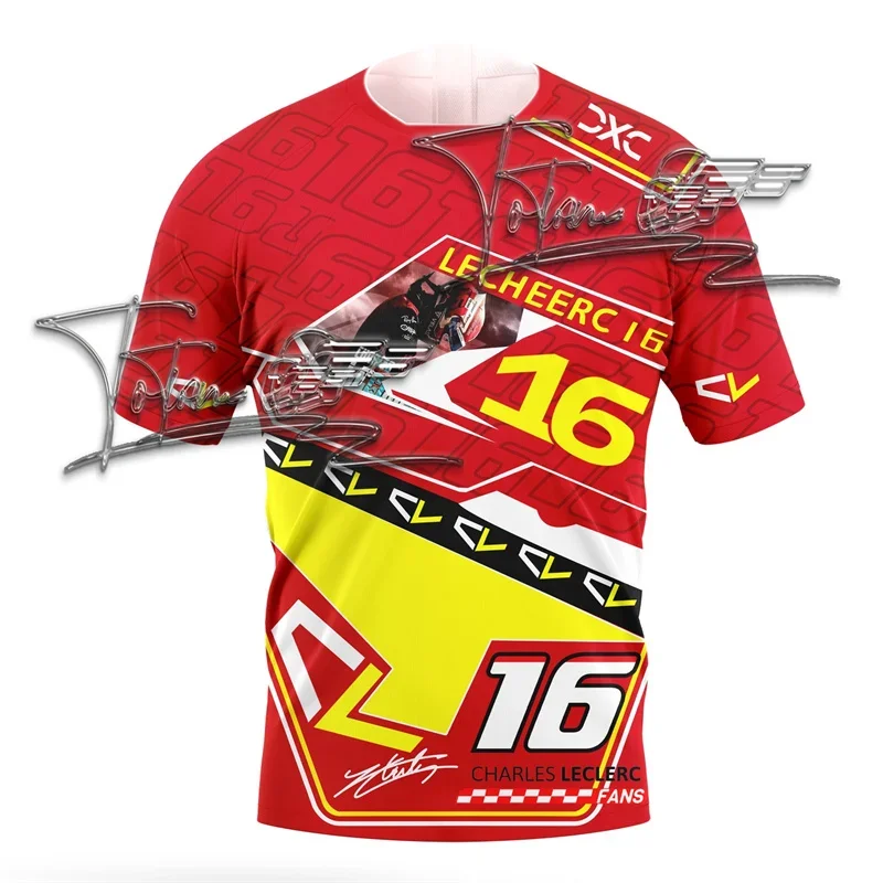 2025 F1 Men's Champion T-shirt Short Sleeve Daily Race Commemorative Edition Comfortable Sweating Racing Tops Kids Tee Clothing 3