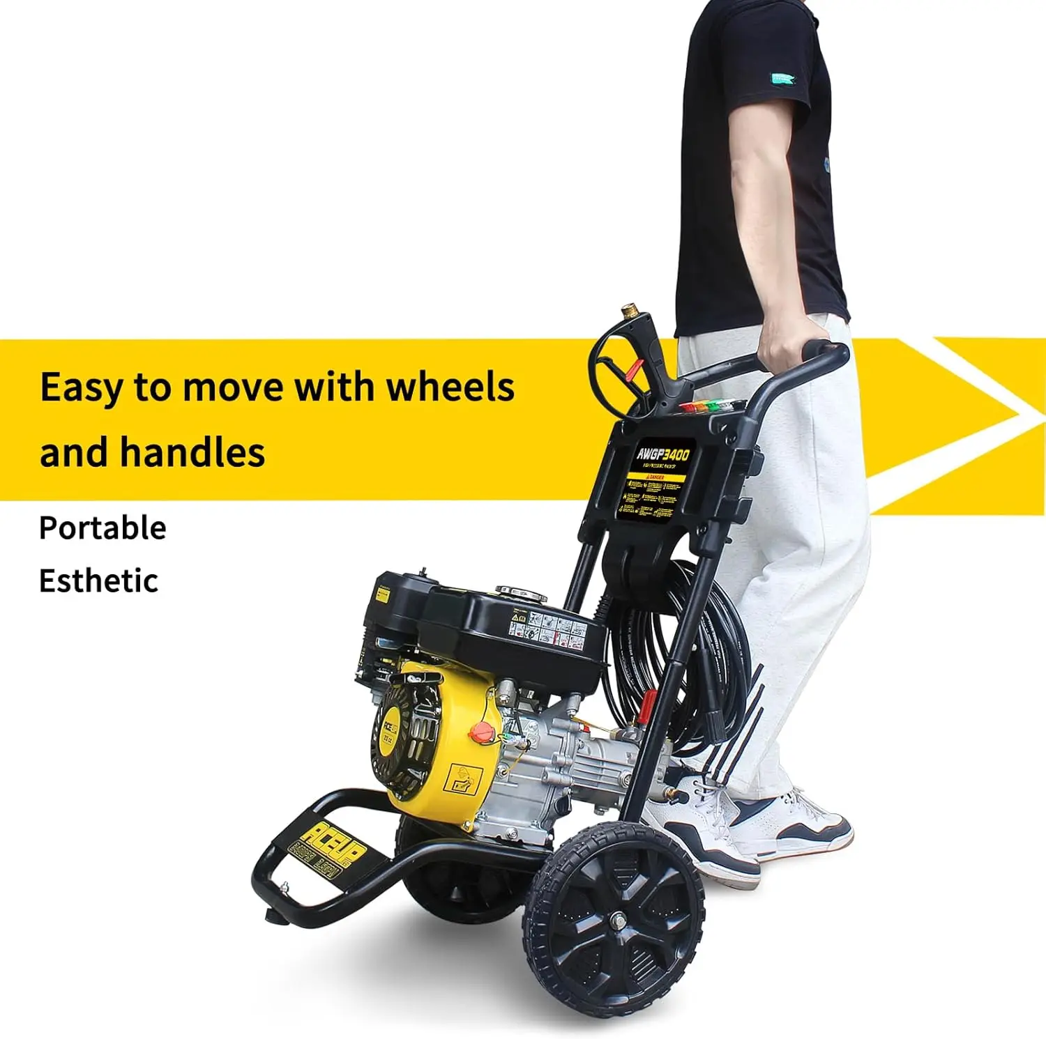 high pressure washer Gas Pressure Washer 3400 PSI 2.6 GPM 212CC Gas Power