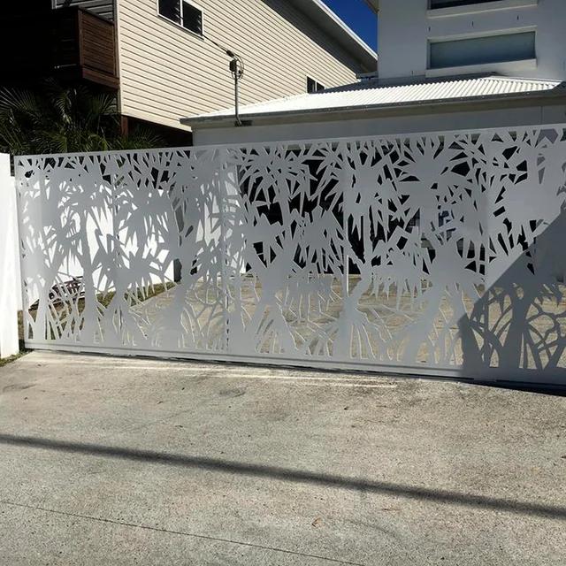 Lézerrel Vágott Fémpanel Kültéri Fém Adatvédelem Képernyők Kerti Panelek Képernyő Dekoratív - Image 2