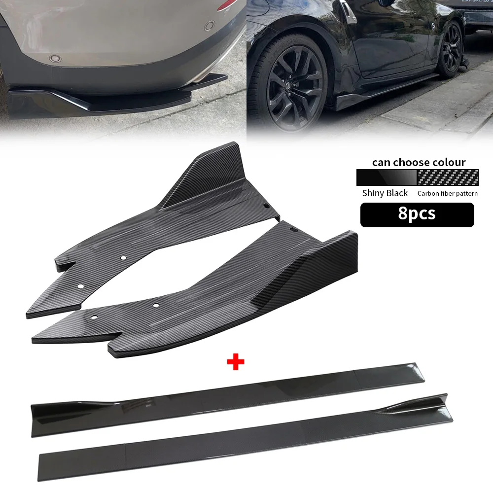 

Car Side Skirt Extensions Lip 78.7inch Spoiler Bumper + 480mm Rear Splitter For Lexus Is200 Is350 Is250 Is400