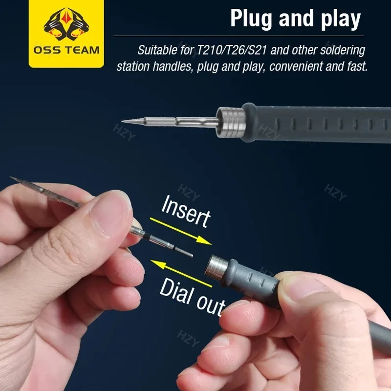 Soldering Iron Tip 2S Rapid Heating Core Efficient for JBC T210 T80 HS 02 Soldering Iron Tools Not Applicable C245