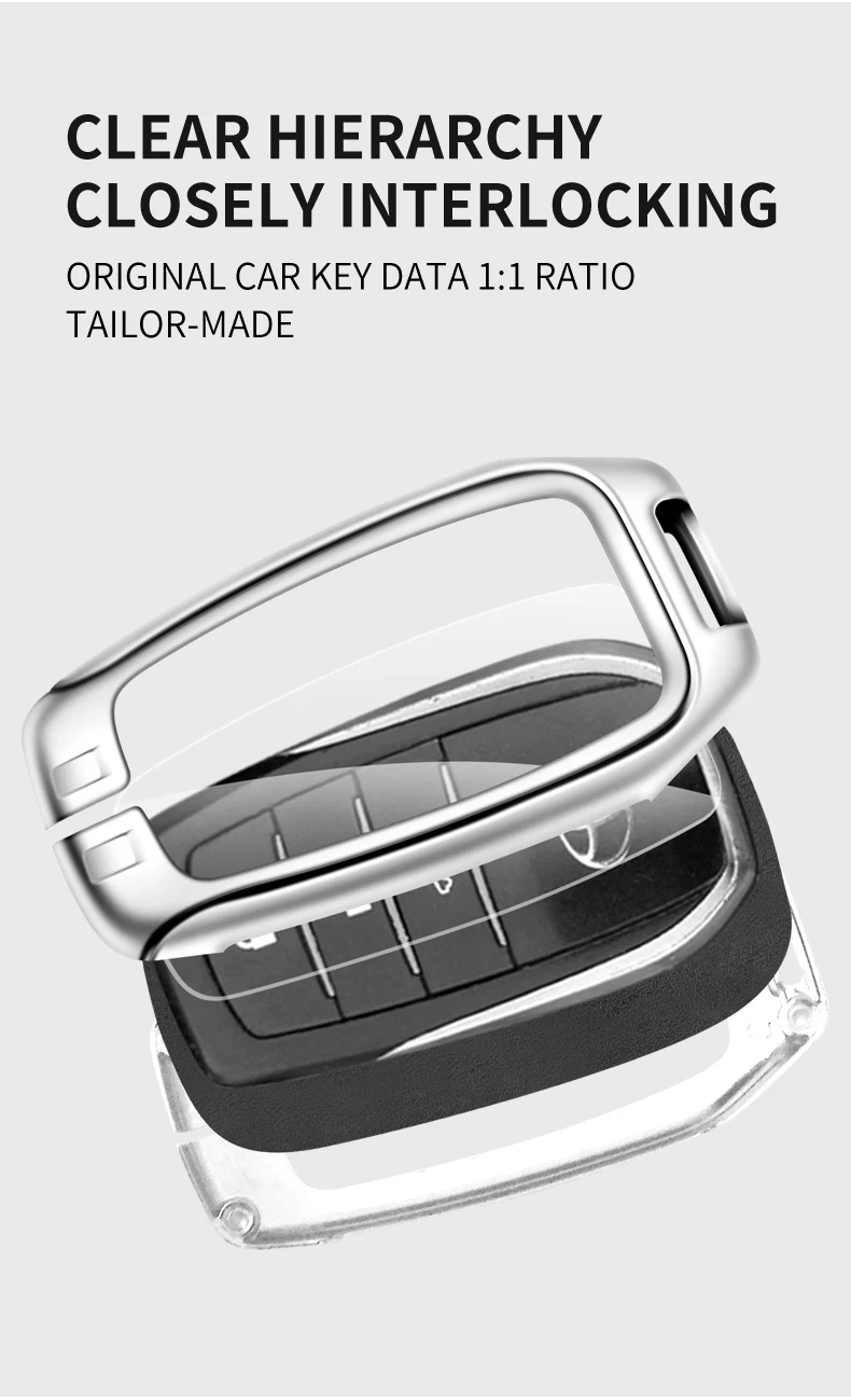 Custodia per chiave a distanza per auto in lega di zinco Shell per Toyota RAV4 Corolla Hilux Fortuner Land Cruiser 200 Camry Sienna Previa Protector - Sd39862c4b1ce469a97e1104b37befd7bj