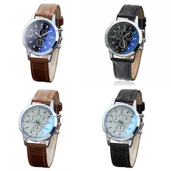 Leather Strap Quartz Watches Hour Analog Wristwatch For Men Simple Sport Military Watches Fashion Versatile Relogio Masculino