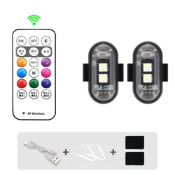 Vibrant Wireless RGB LED Strobe Safety Lights (2PCS)