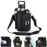 2025 Magnetic Water Bottle Pouch Bag Gym-specific Water Cup Holder With Phone Pocket Water Bottle Carrier Bag for Sports Fitness