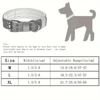 Adjustable and Durable Nylon Tactical Pet Dog Collar ,Suitable for Medium and Large Dogs 2