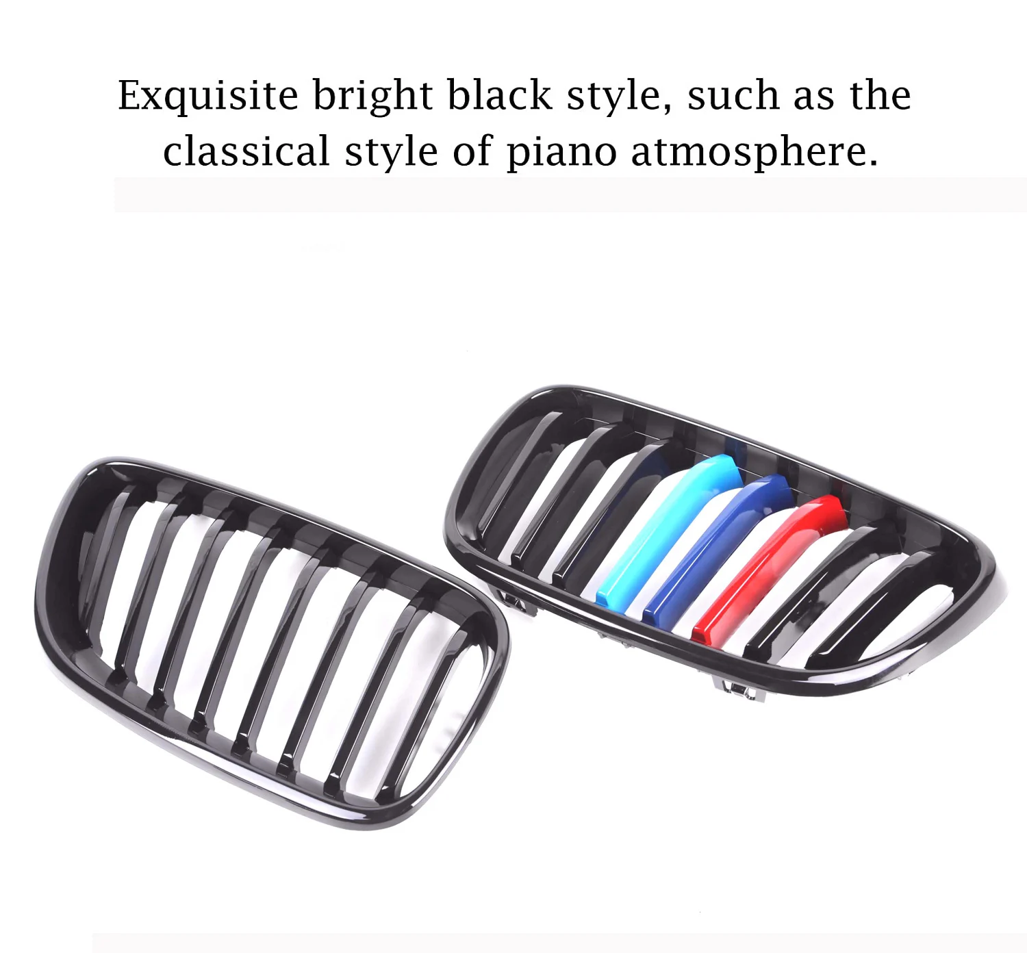 2 Series F22 Carbon Fiber + ABS Front Bumper Racing Grille Kidney Grills For BMW F87 M2 F23 Convertible F22 Coupe 2014 -